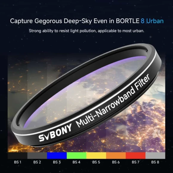 Фильтр SV240 Multi-Narrowband Filter Galaxy & Nebula NIR, 2" Фильтр SV240 Multi-Narrowband Filter Galaxy & Nebula NIR, 2"