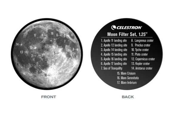 Набор лунных светофильтров Celestron Moon Filter Set - 1.25"